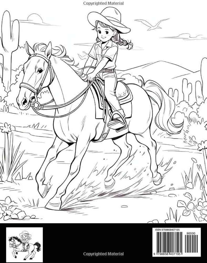 Horse riding coloring book for girls and horse lovers powers henry books