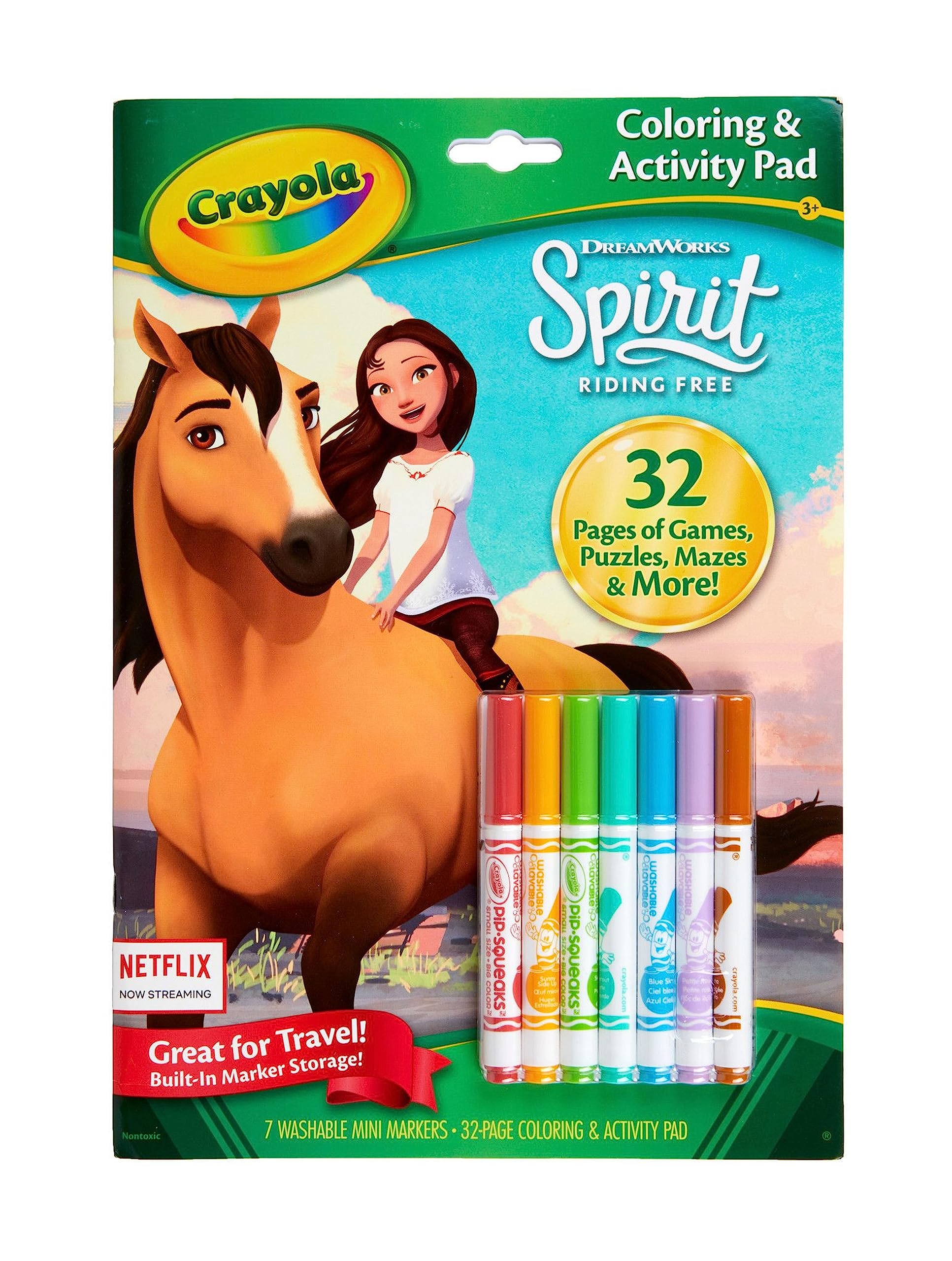 Crayola spirit coloring book with activities coloring pages markers gift for kids multi