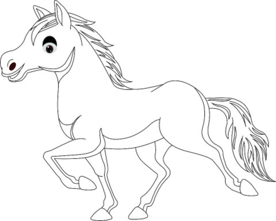 Filehorse coloring pagejpg