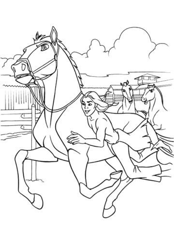 Creek riding on spirit horse coloring page free printable coloring pages