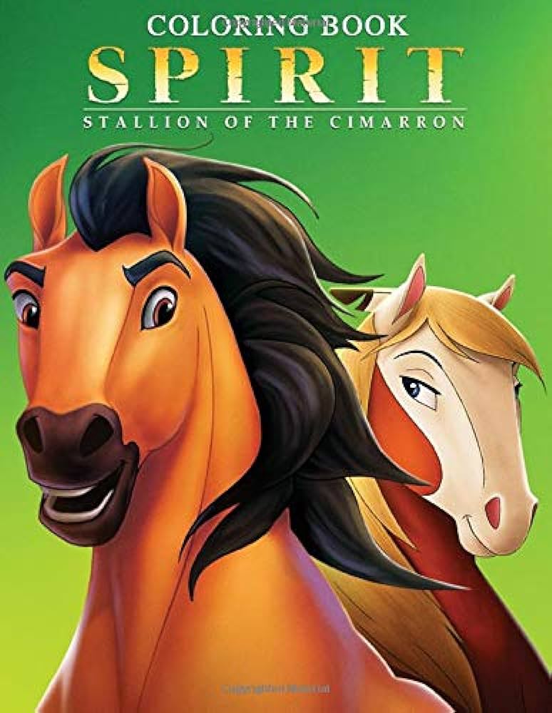 Spirit stallion of the cimarron coloring book impressive coloring books for kids boys girls relaxing bowen qeyomi books