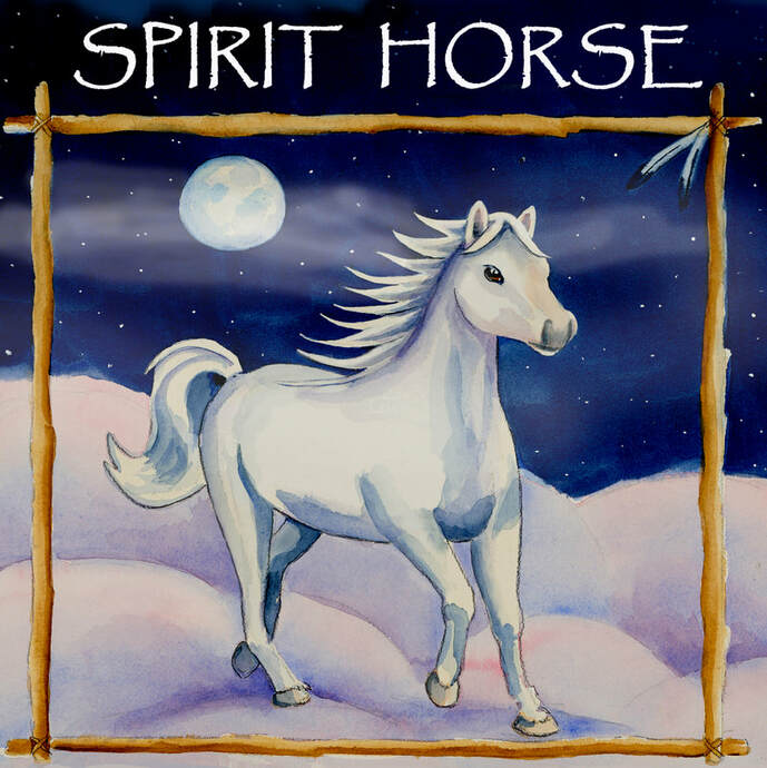Spirit horse coloring book