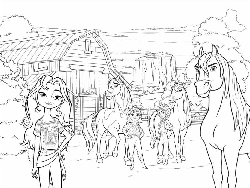 Spirit untamed coloring pages