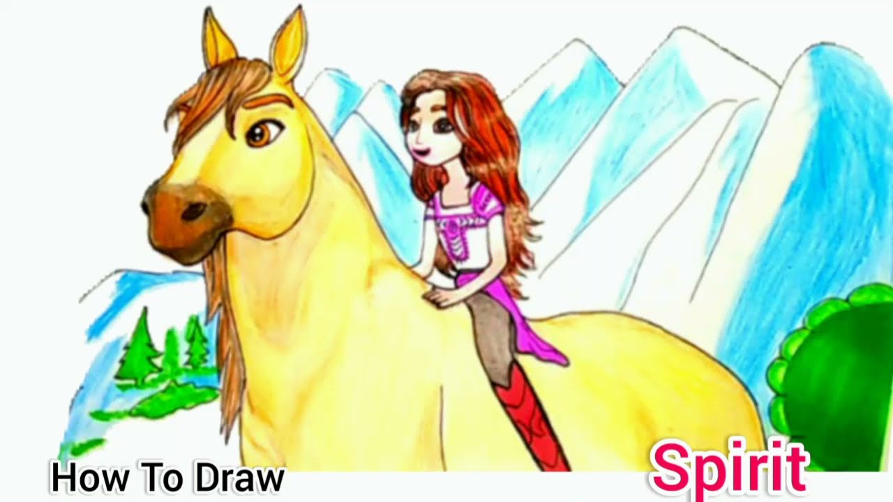 Spirit untaed ovie how to draw colour spirit untaed fro spirit dreaworks easy ð