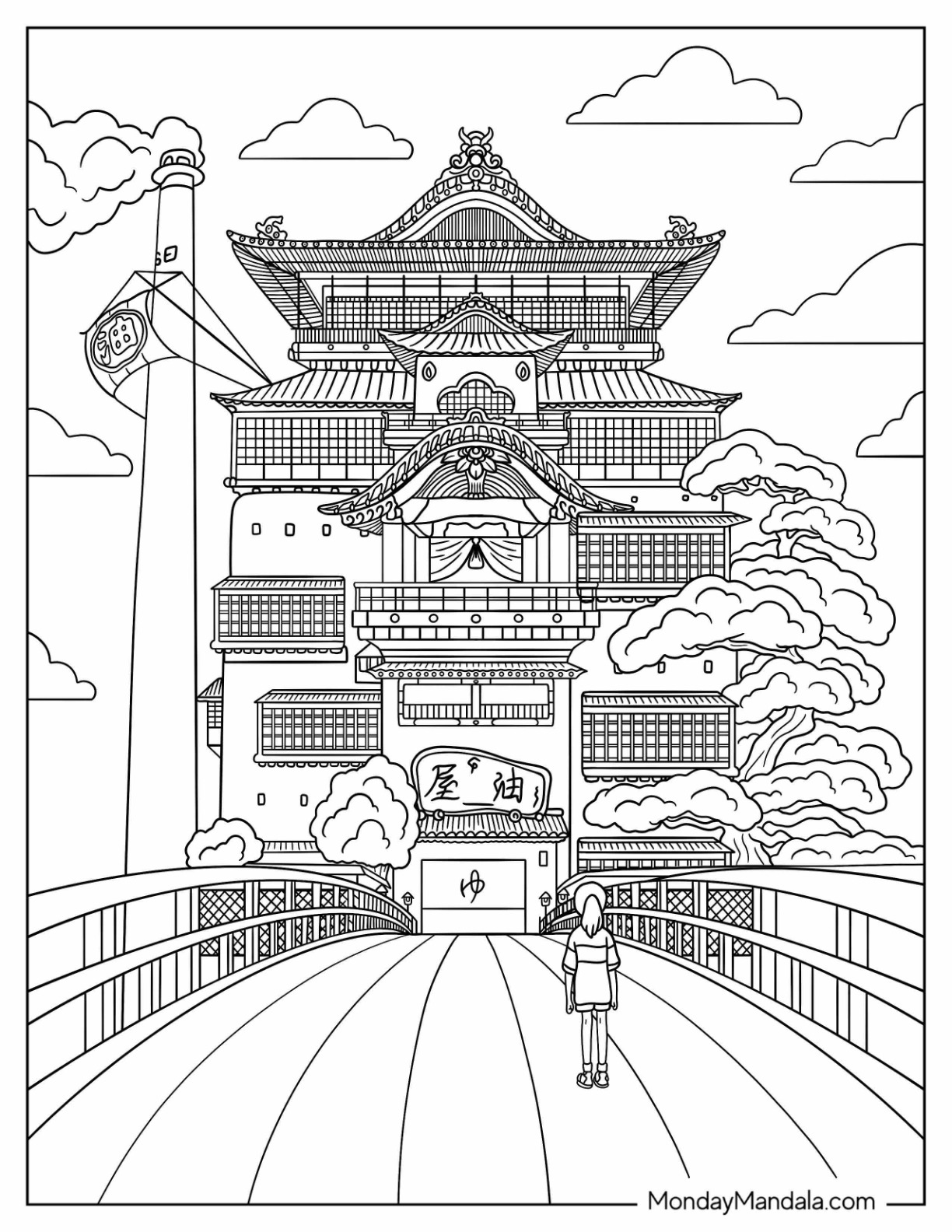 Studio ghibli coloring pages free pdf printables