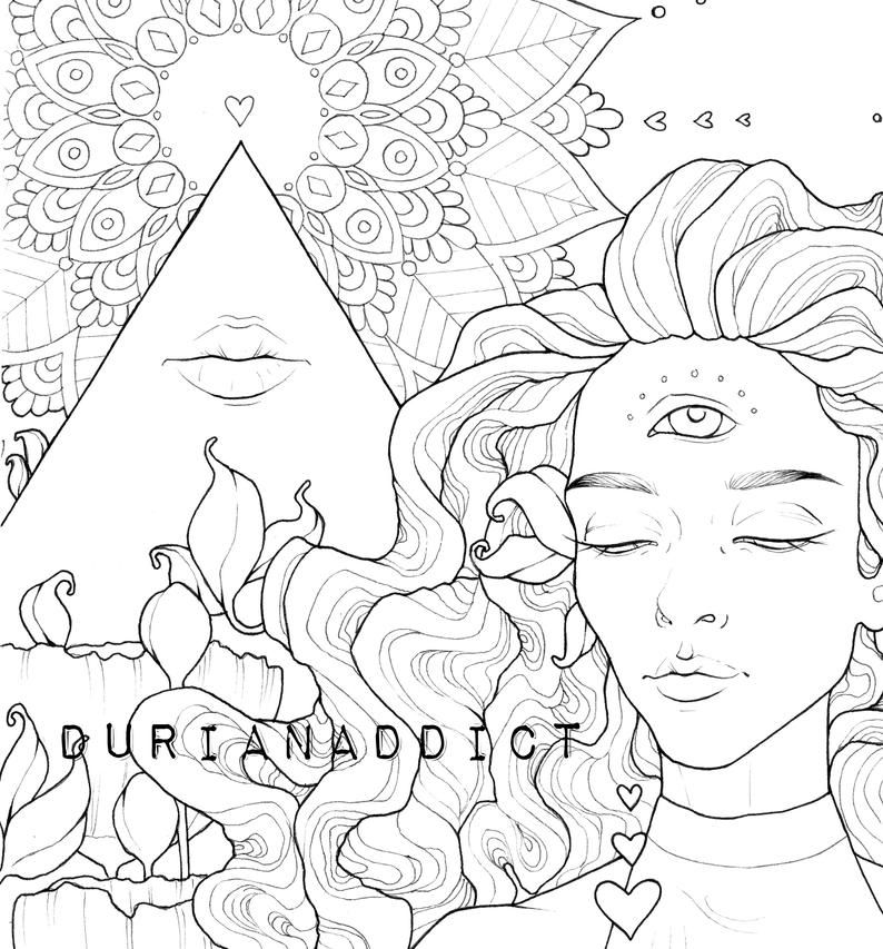 Digital coloring pages for adults printable sheets