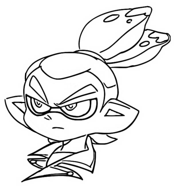 Coloring page splatoon rider