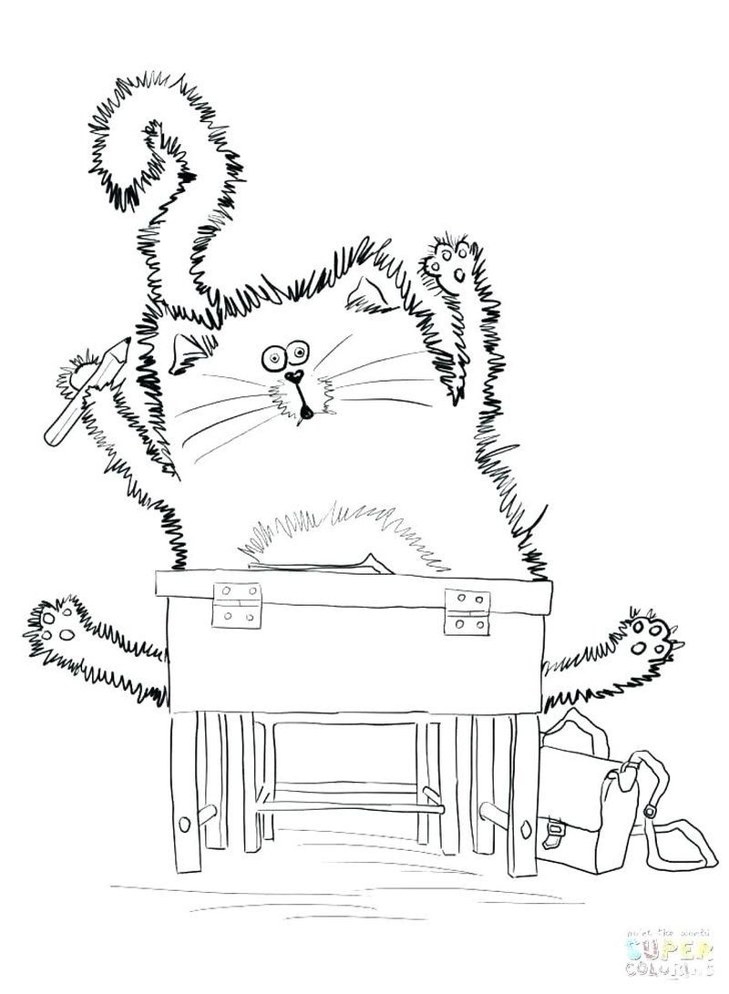 Printable pete the cat coloring pages pdf for kids