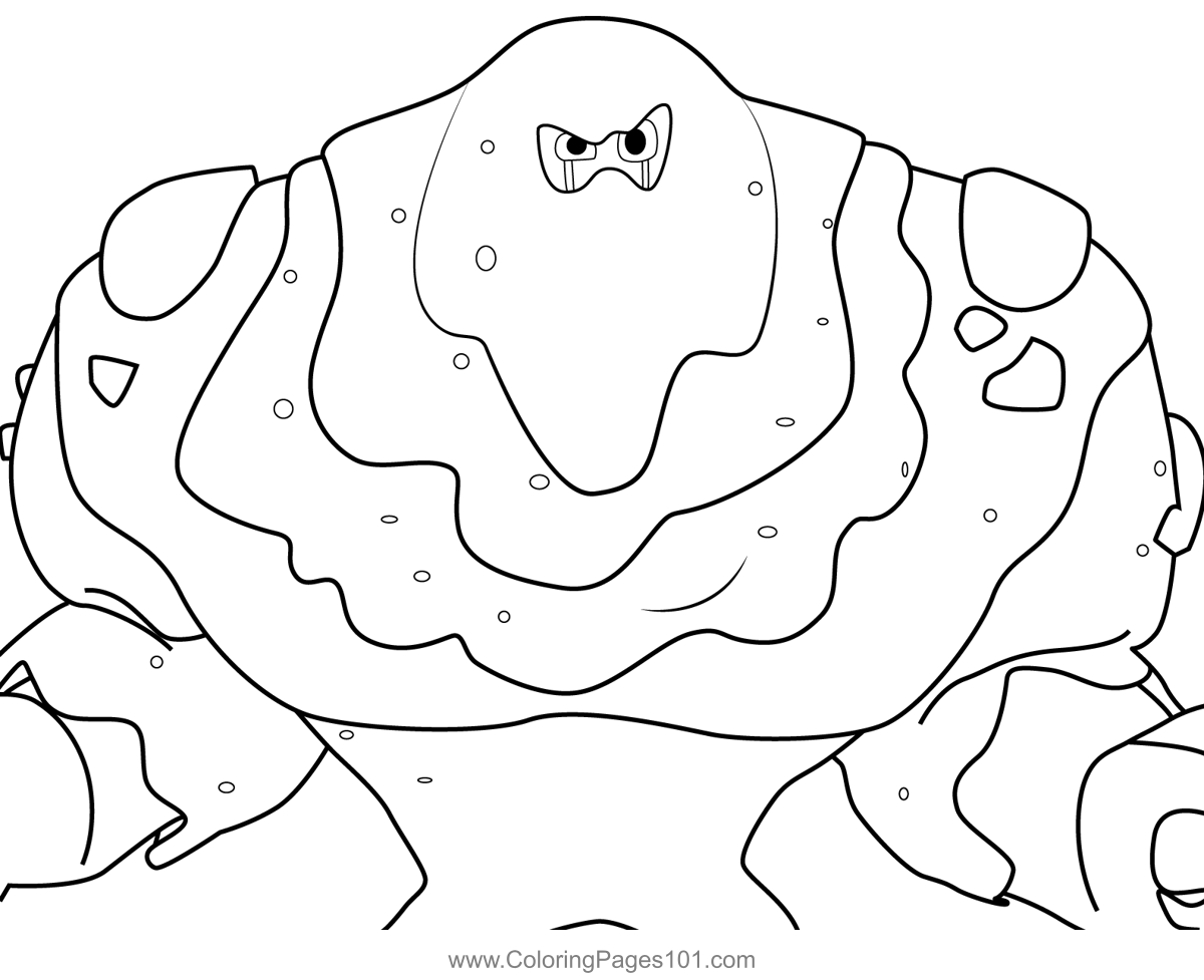 Splat monster pj masks coloring page for kids