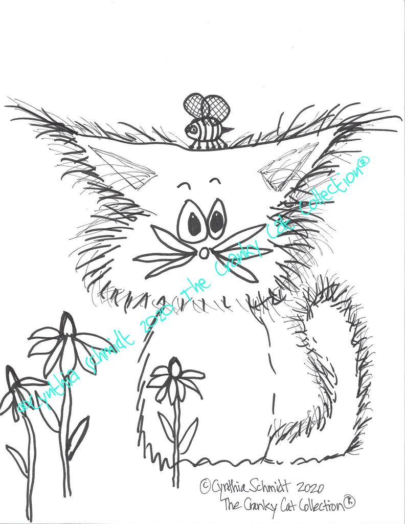 Just the cats please cranky cats coloring sheets â cranky cat collection