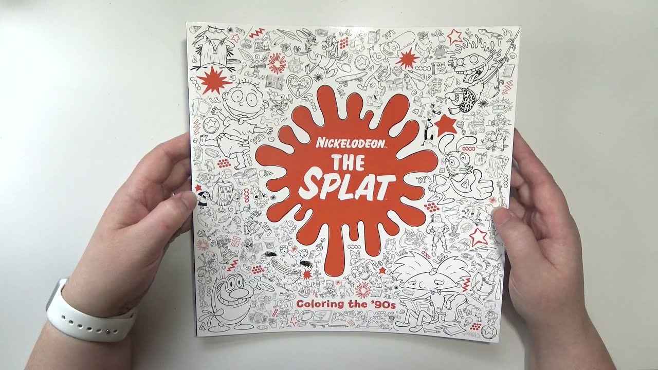 Flip through nickelodeon the splat coloring the s