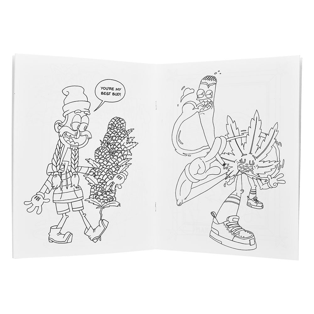 Wood rocket high af adult coloring book x