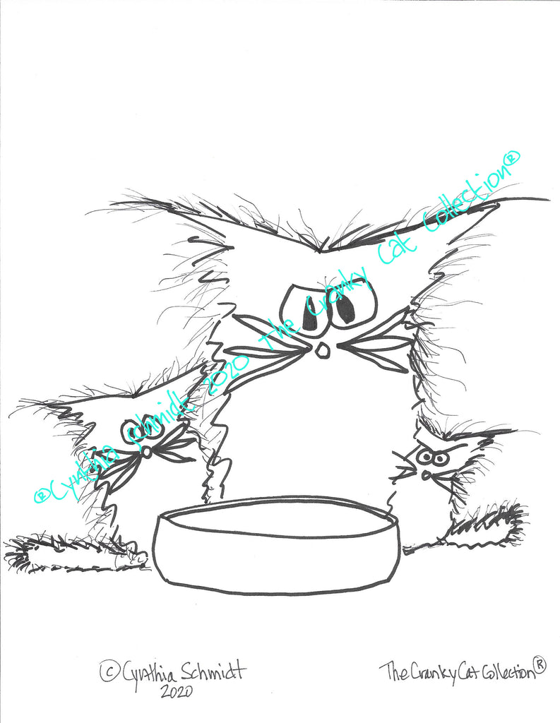 Just the cats please cranky cats coloring sheets â cranky cat collection