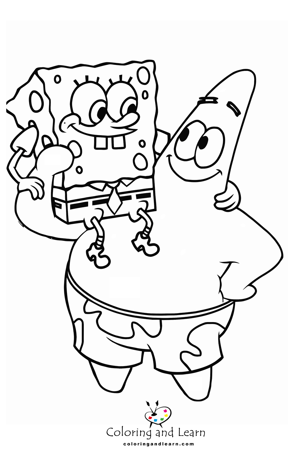 Patrick star coloring pages