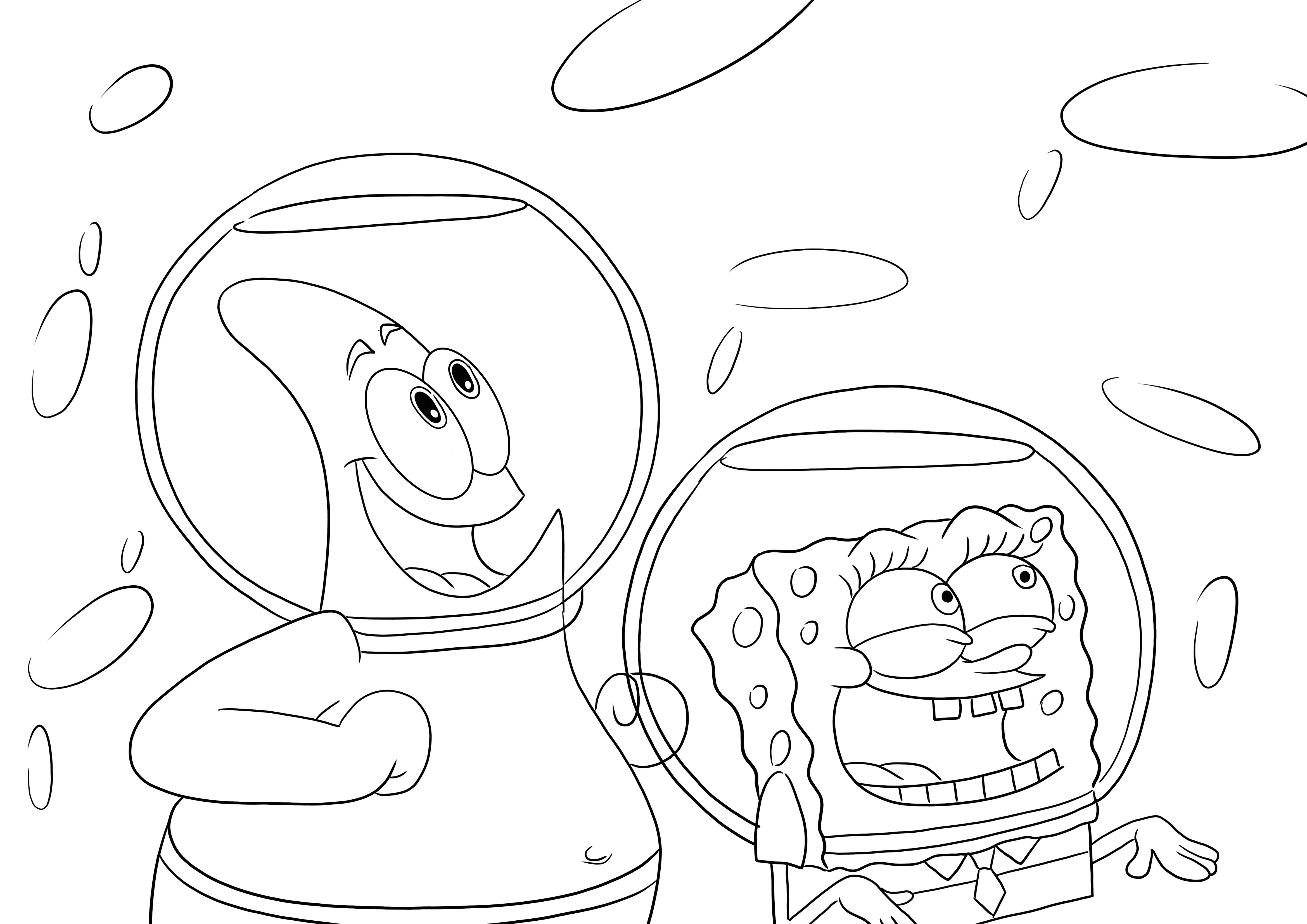 Sponge bob squarepants and patrick star