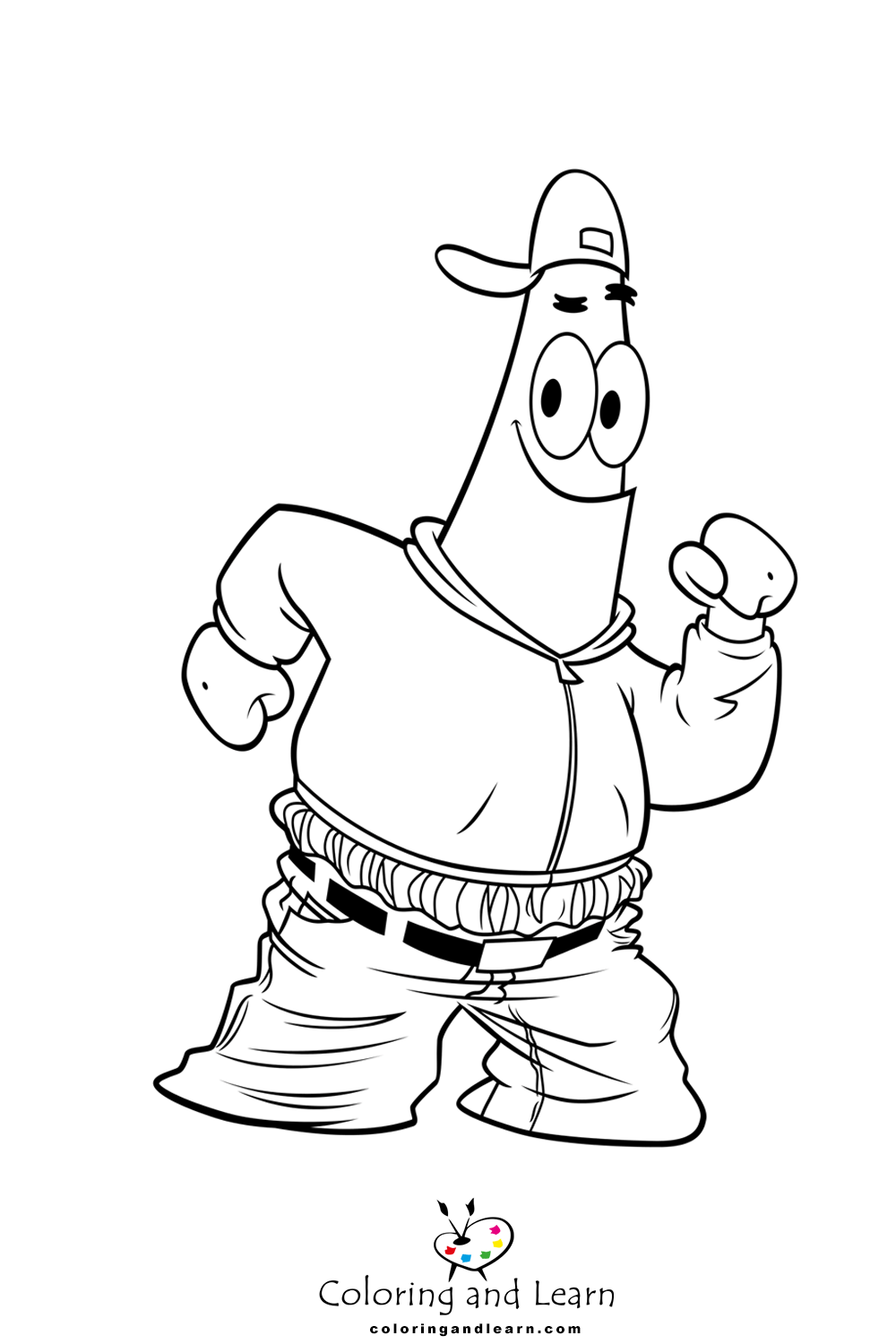 Patrick star coloring pages