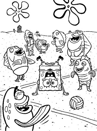 Spongebob squarepants coloring page