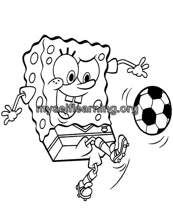 Sponge bob cartoons coloring sheet instant download