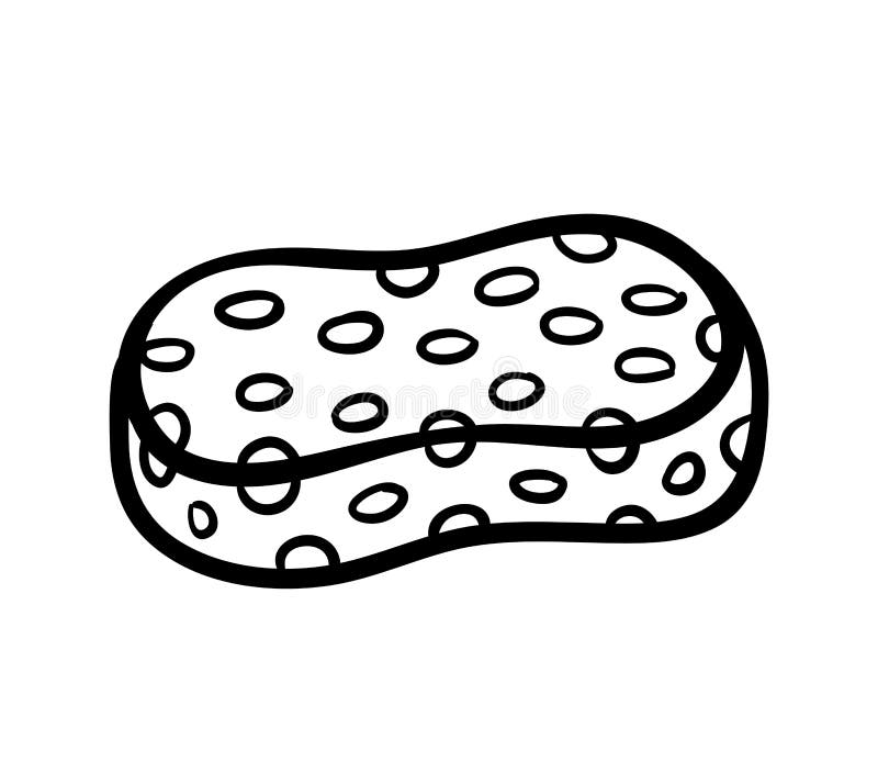 Coloring book sponge stock vector illustration of activity