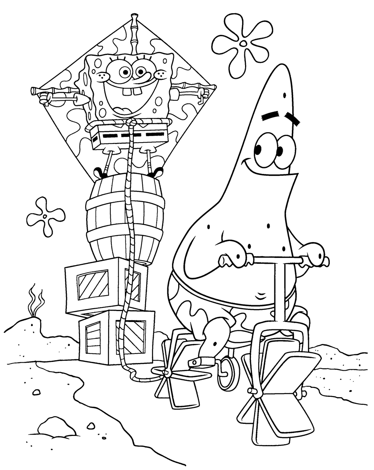 Spongebob pages â printable pages