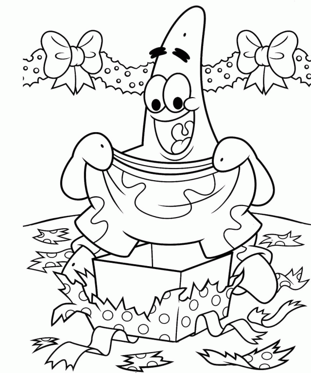 Patrick star coloring pages printable for free download