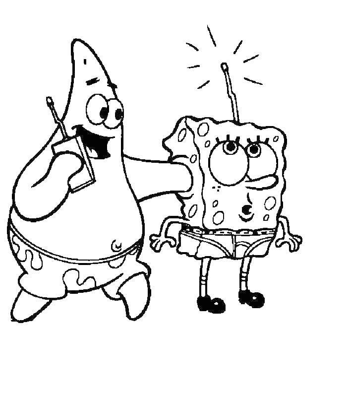 Online coloring pages patrick coloring spongebob and patrick spongebob