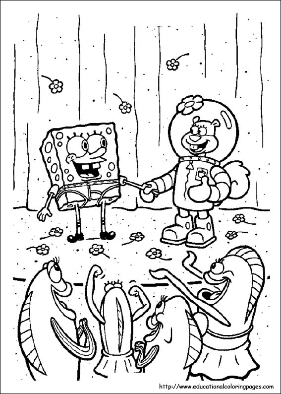 Spongebob coloring pages free for kids
