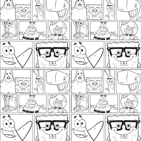 Spongebob downloadable coloring sheets â spongebob squarepants shop