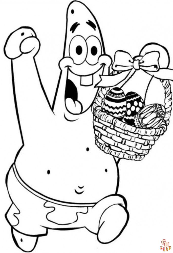 Spongebob coloring pages free printable and easy to color