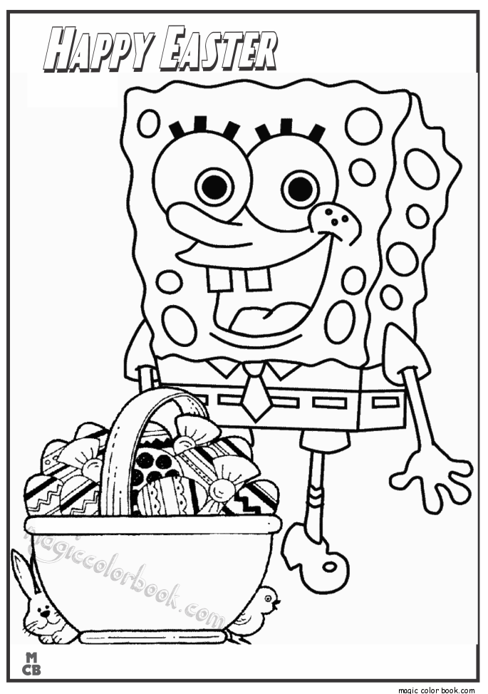 Free spongebob easter coloring pages download free spongebob easter coloring pages png images free cliparts on clipart library