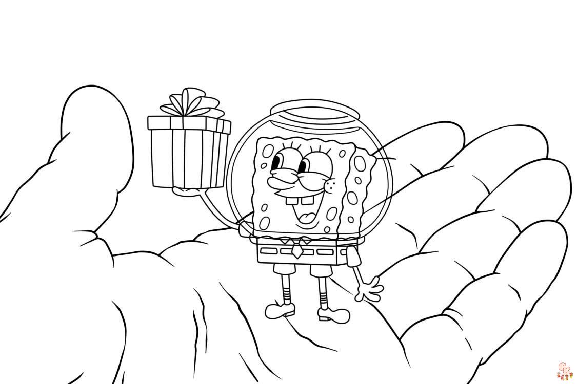 Spongebob coloring pages free printable and easy to color