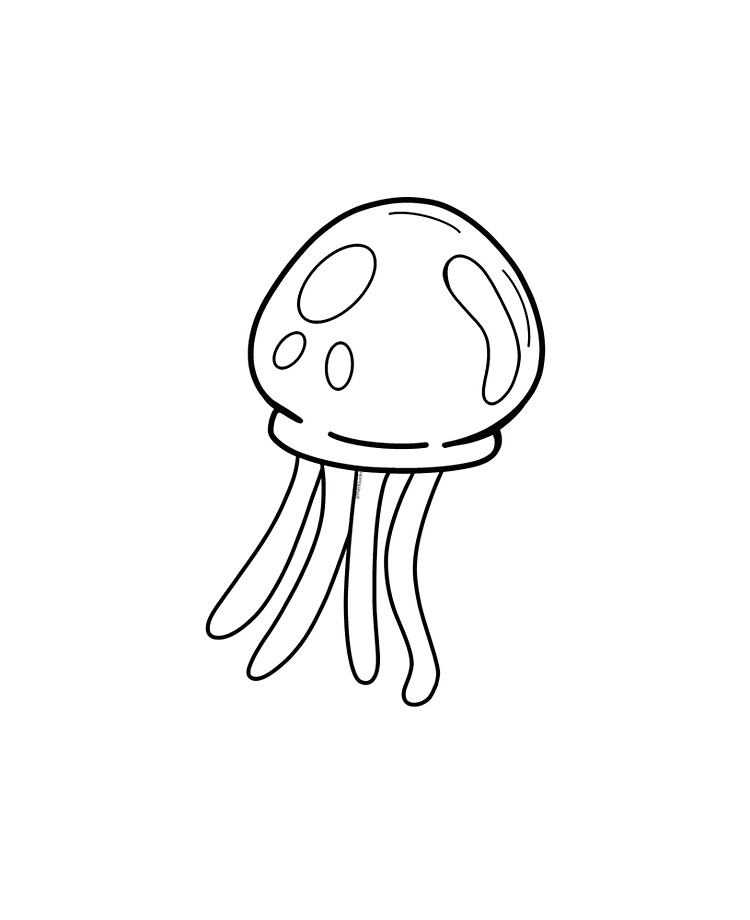 Kawaii jellyfish from spongebob squarepants black and white ipad case skin for sale by merksucks