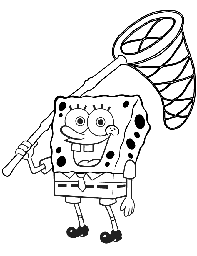 Spongebob jellyfish coloring pages
