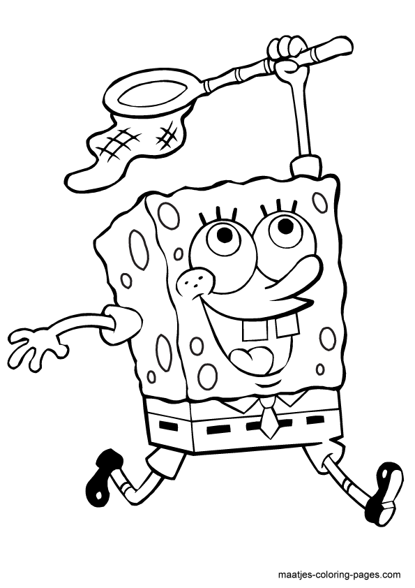 Spongebob squarepants coloring page