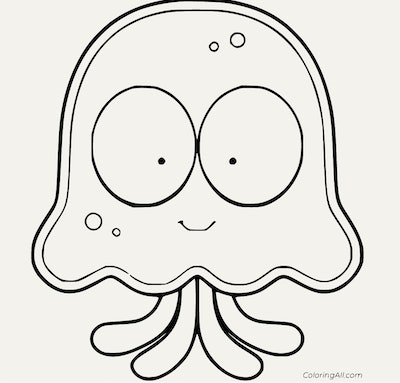 Jellyfish coloring pages