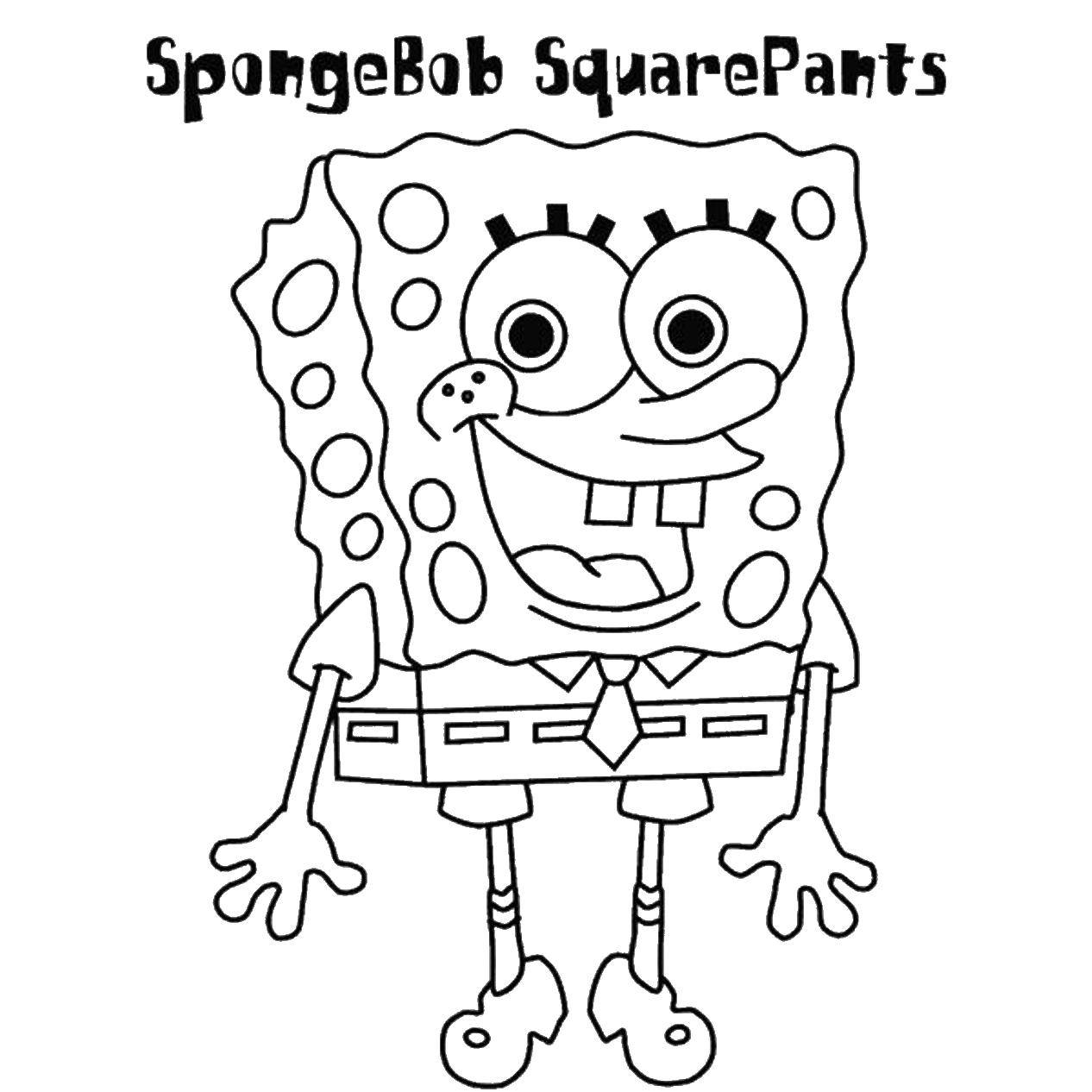 Online coloring pages sponge coloring sponge bob square pants spongebob