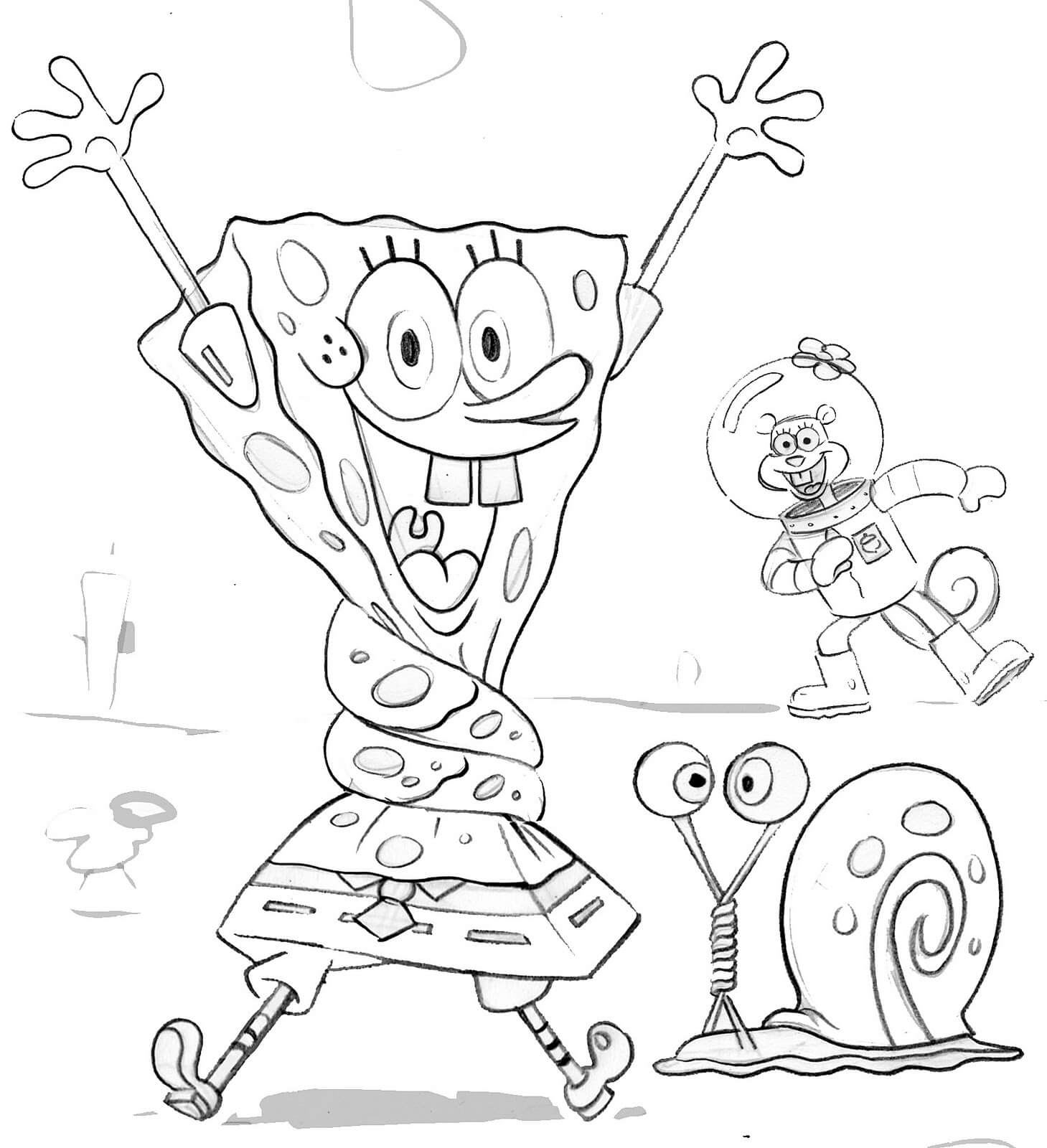 Spongebob pages â printable pages