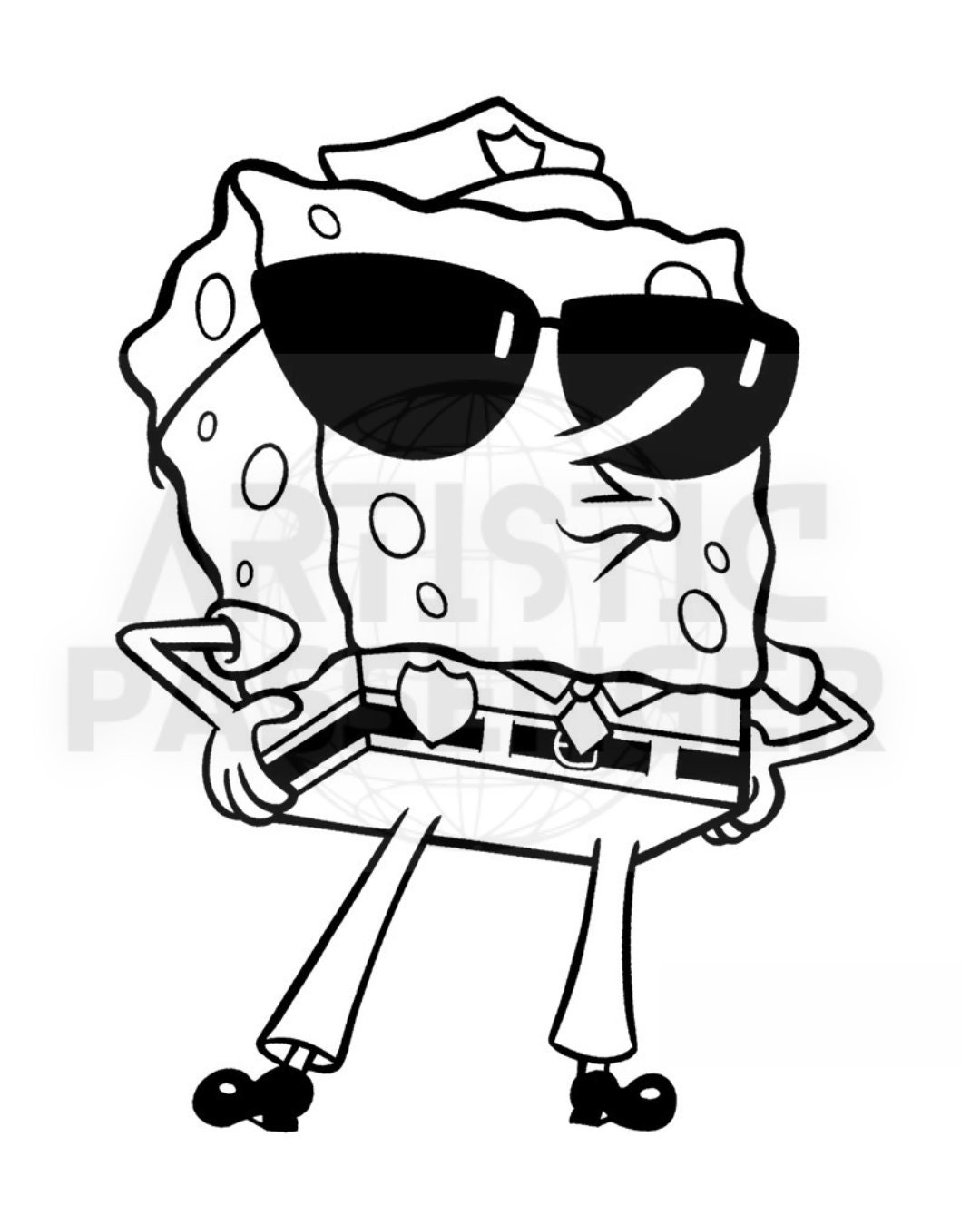 Printable spongebob coloring pages for kids printable digital pages
