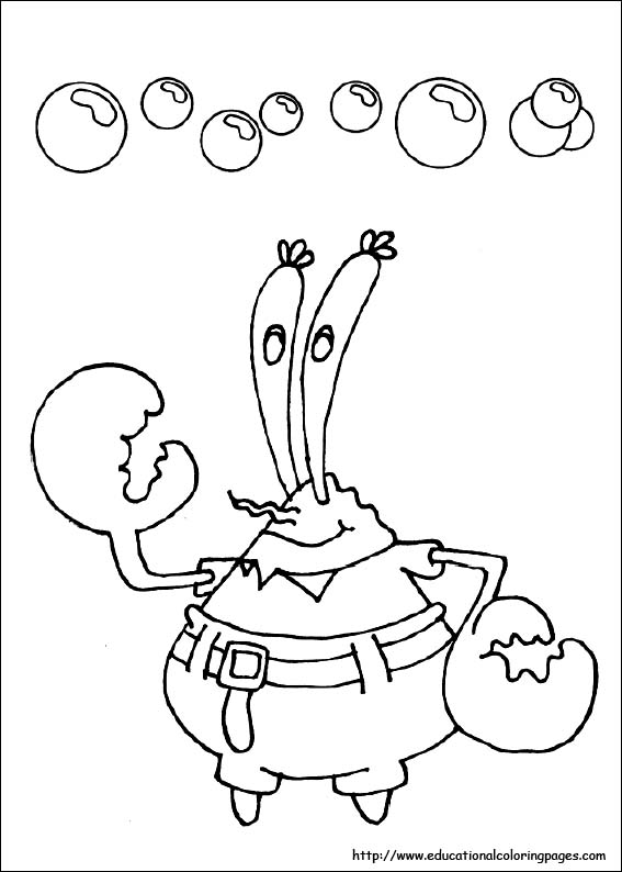 Spongebob coloring pages free for kids