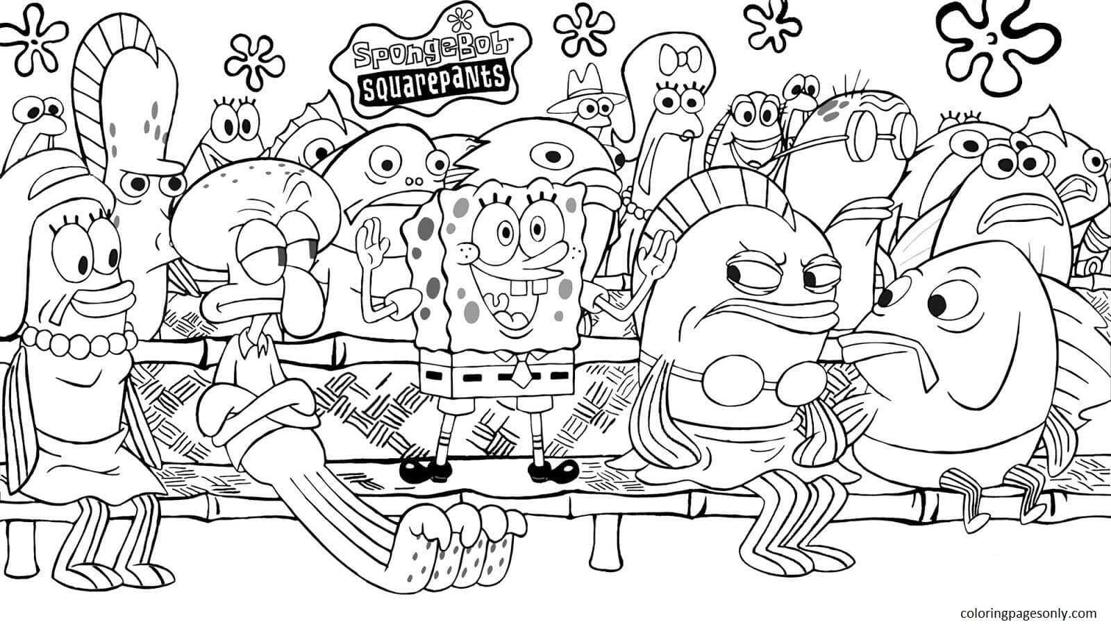 Spongebob coloring pages