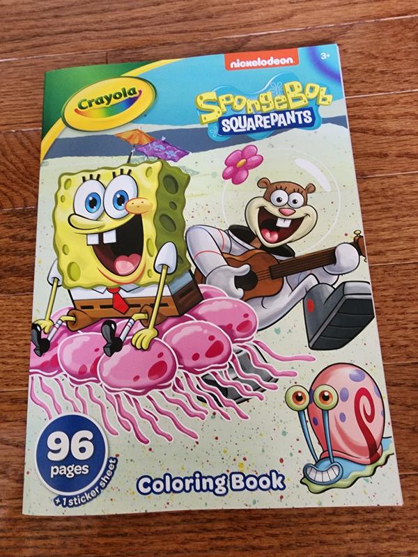 Spongebob coloring book sticker sheet