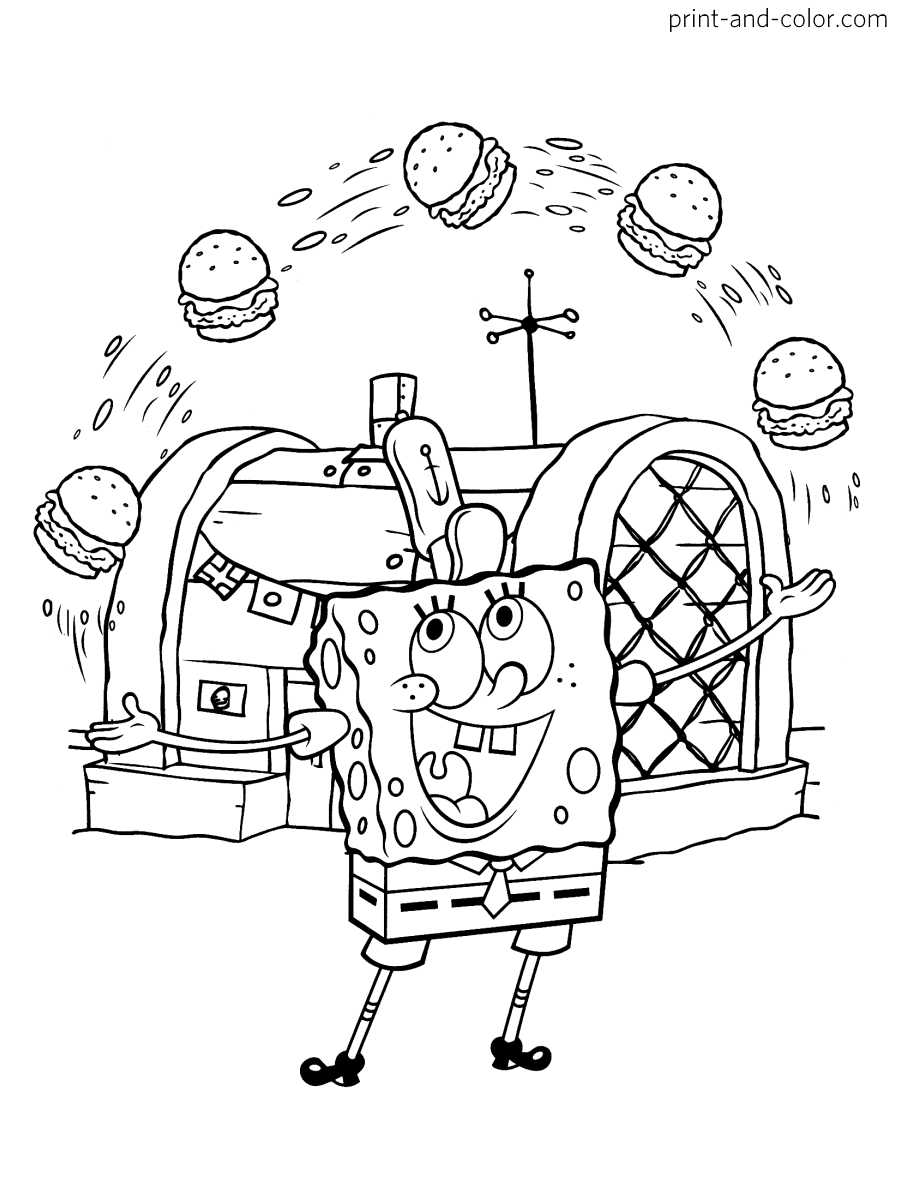 Spongebob squarepants coloring pages print and color desenho do bob esponja desenhos para colorir desenhos para coloriri