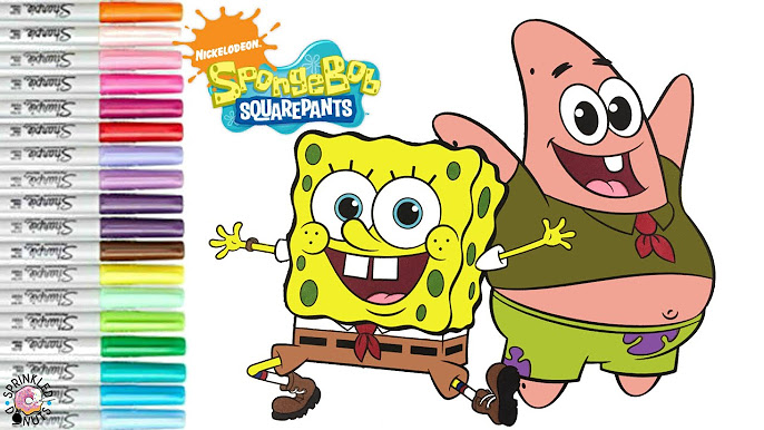 Spongebob squarepants coloring book pages