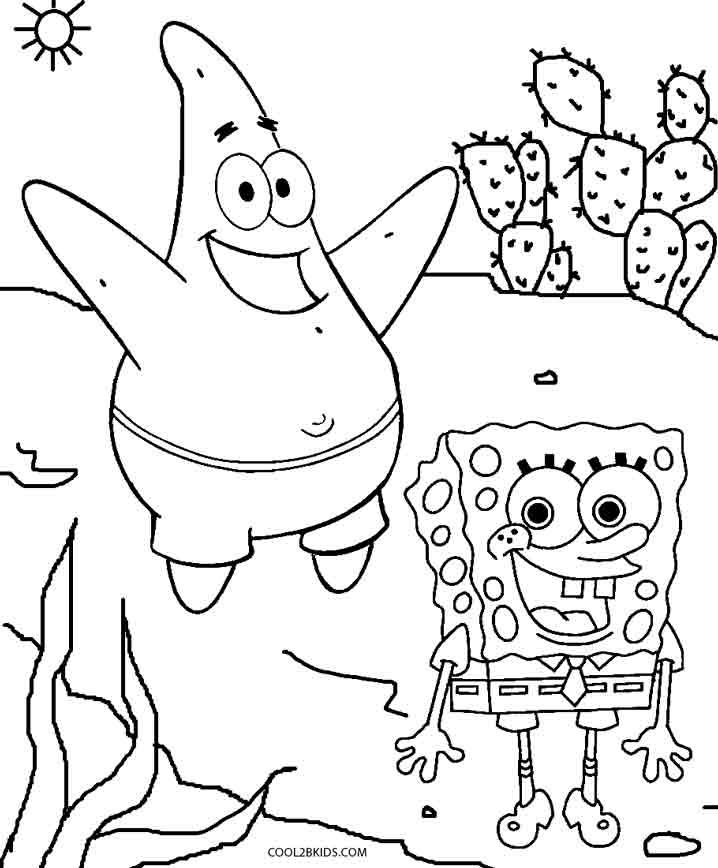 Printable spongebob coloring pages for kids coolbkids spongebob coloring valentine coloring pages cartoon coloring pages
