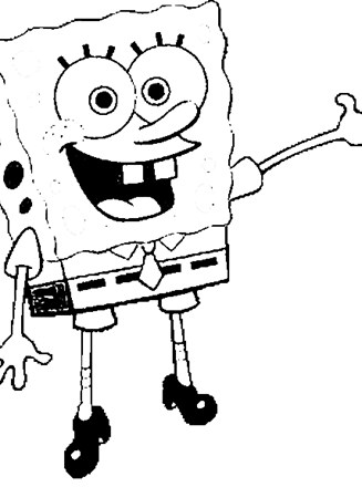 Spongebob squarepants coloring page