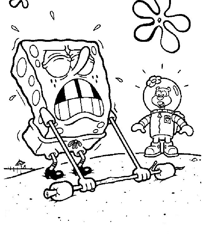 Free printable spongebob squarepants coloring pages for kids