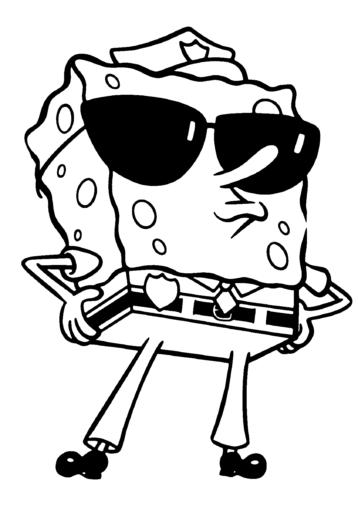 Spongebob coloring cool printable images print color craft