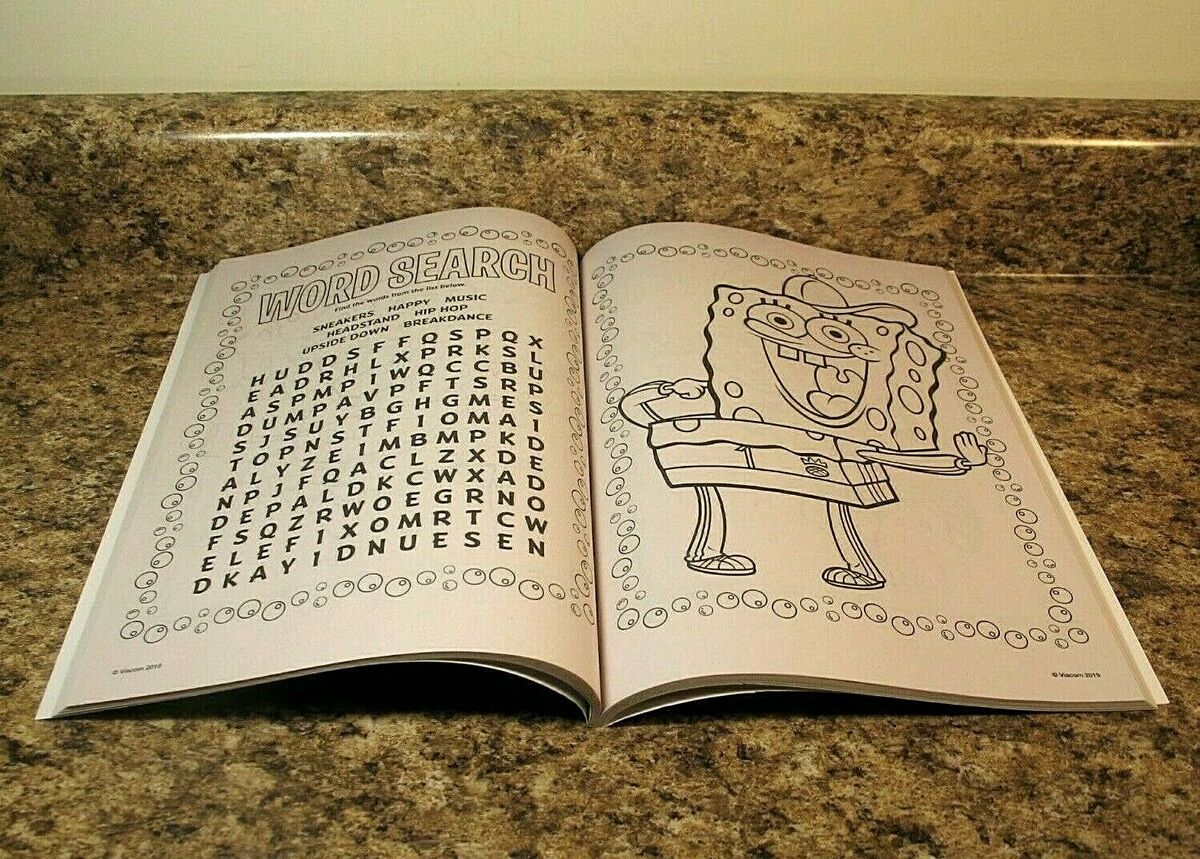 Spongebob squarepants coloring and activity book new