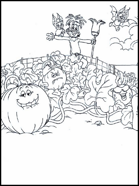 Printable coloring book spookley the square pumpkin