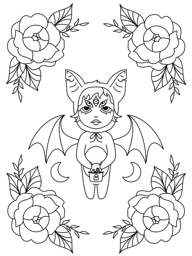 Finally made my own coloring book and its spooky radultcoloring